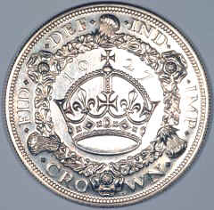 Reverse of George V Wreath Crown